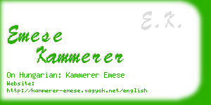 emese kammerer business card